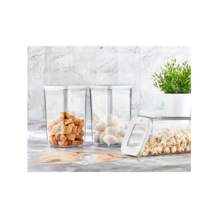 Kare Saklama Kabı Seti, 3 Parça, 1200 Ml