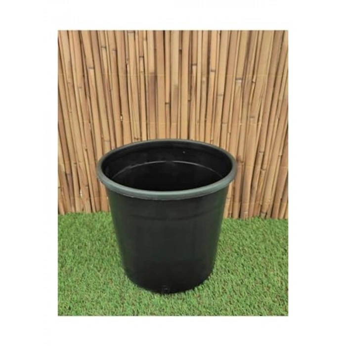 Kare Saksı 15 Adet, 8 Lt, 19x27 cm, Siyah Plastik Üretim Saksı