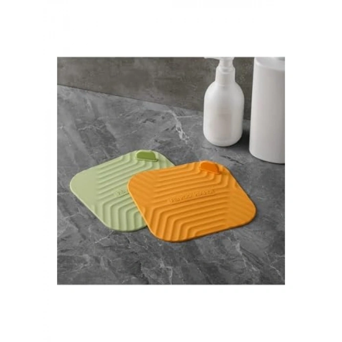 Kare Silikon Mat, Kötü Koku Önleyici, Gider Tıpası Kapağı