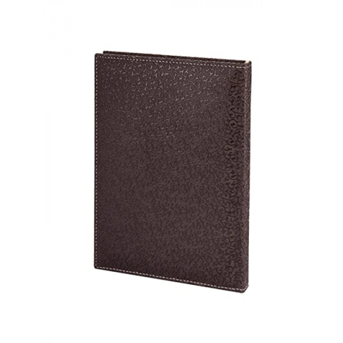 Kareli Defter - 17x24 cm, Suni Deri Kapak, 160 Yaprak