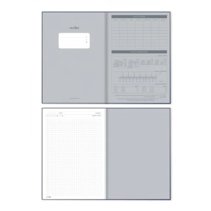 Kareli Sayfaları ile Gri Ofis Defteri