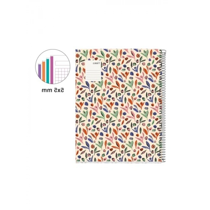 Kareli Spiralli Defter, 100 Sayfa