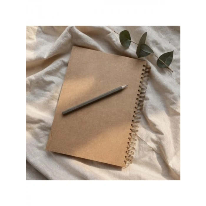 Kareli Spiralli Not Defteri - A4 Boyut, 120 Yaprak, 90gr Ivory Kağıt