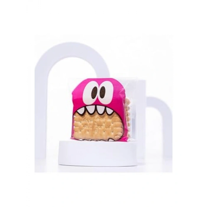 Karışık Canavar Desenli 10x15 cm Cake Pops Poşeti, 100 Adet