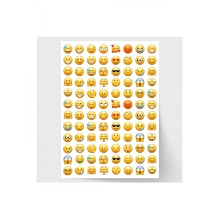 Karışık Emoji Sticker Seti, 1920 Adet ile Eğlenceli Tasarım
