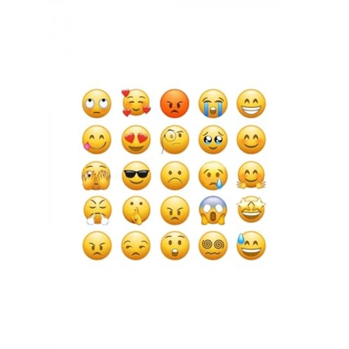 Karışık Emoji Sticker Seti, 1920 Adet ile Eğlenceli Tasarım