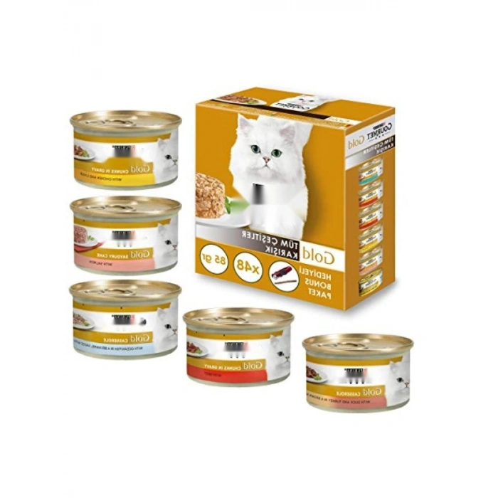 Karışık Kedi Yaş Maması, 48x85 gr