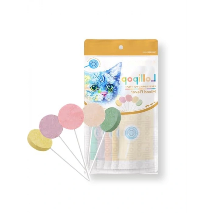 Karışık Lezzetli Kediler için Lolipop 5li