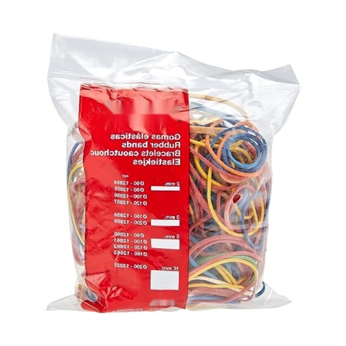 Karışık Renkli Paket Lastiği - 100 Gr