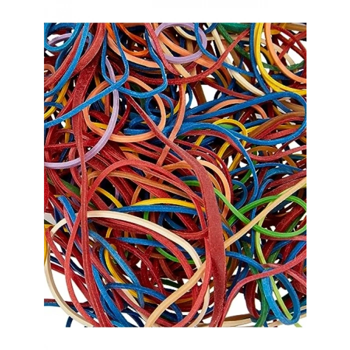 Karışık Renkli Paket Lastiği - 100 Gr