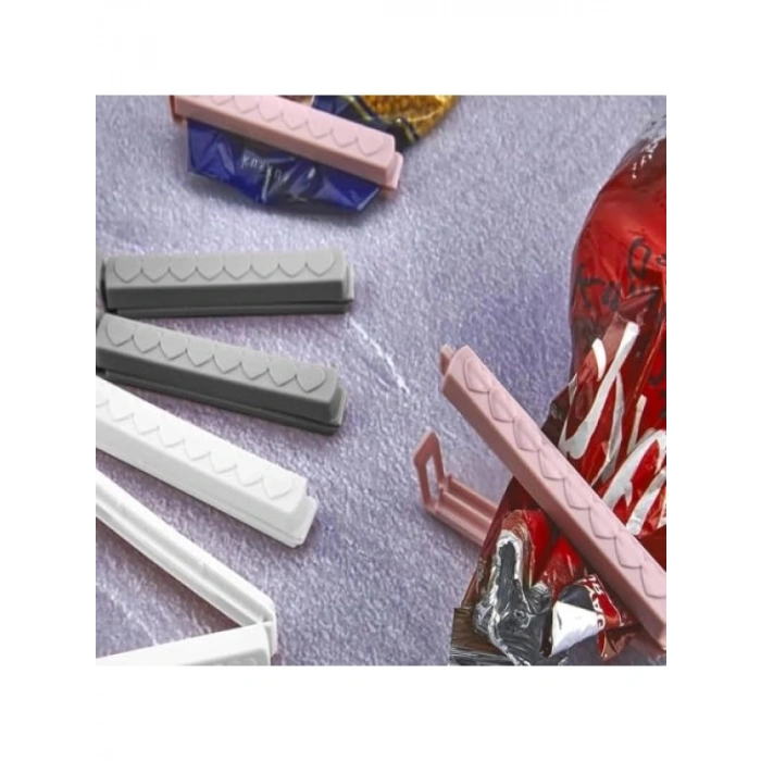 Karışık Renkli Poşet Klipsi, 6 ve 12 Adet Seçeneği