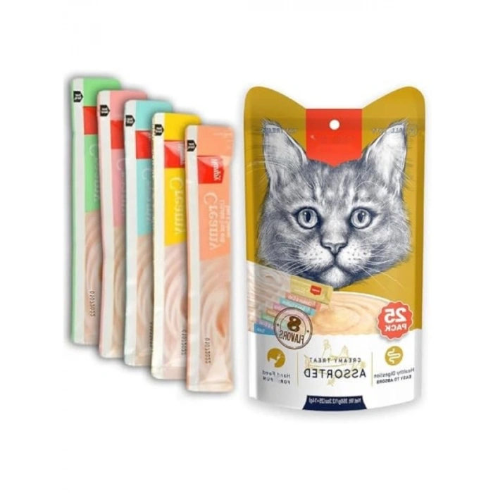 Karışık Sıvı Kedi Ödülleri - 25 Adet (14 gr)