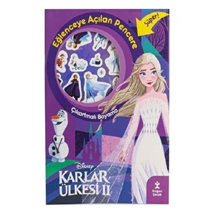 Karlar Ülkesi 2 Eğlenceye Açılan Pencere Çıkartmalı Boyama Kitabı
