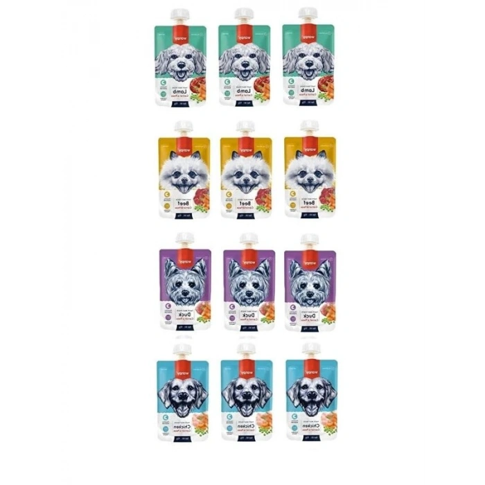 Karma Köpek Et Ezmesi, 90 Gr x 12 Adet, Lezzetli İkram