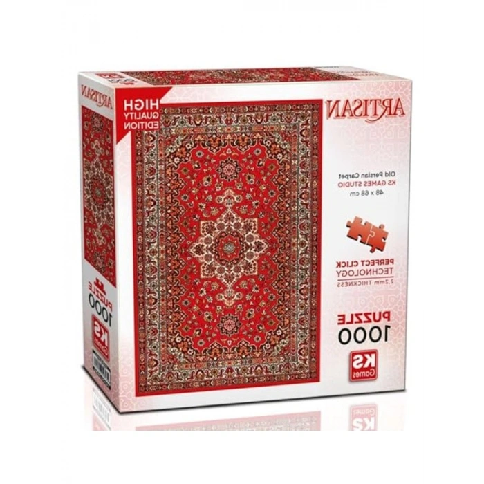 Karton 1000 Parça Eski İran Halısı Puzzle, 68 x 48 cm