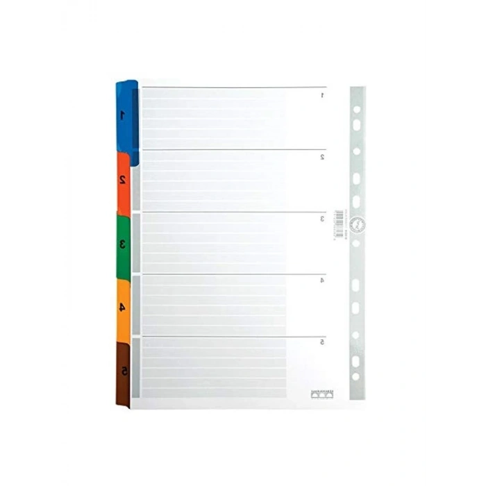 Karton Ayrac, Klasik Rakam A4 Boyutunda