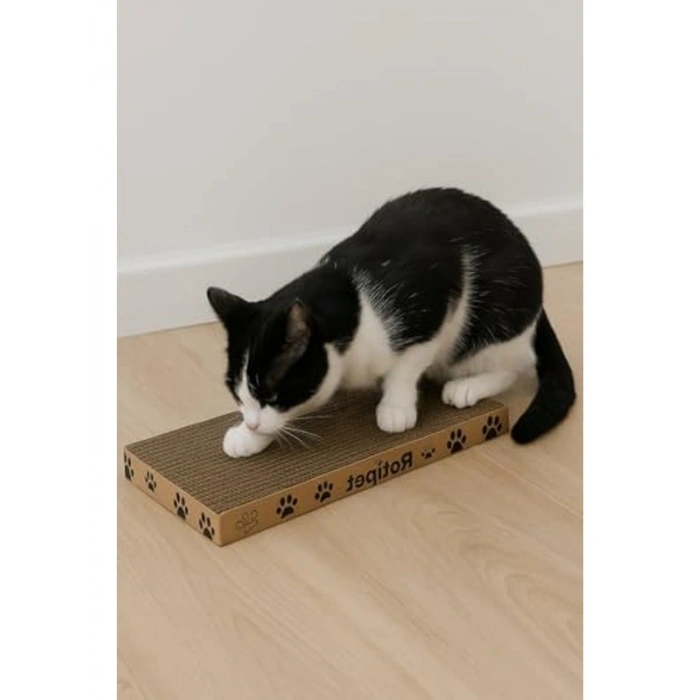 Karton Kedi Tırmalama Tahtası, 45x4x24 cm