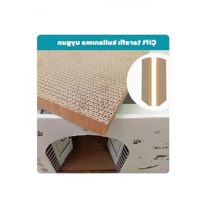 Karton Kedi Tırmalama ve Dinlenme Evi