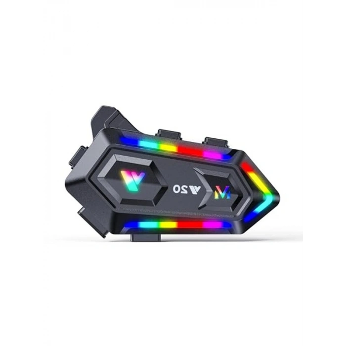Kask İçin Bluetooth Kulaklık, RGB Işıklı İletişim Cihazı