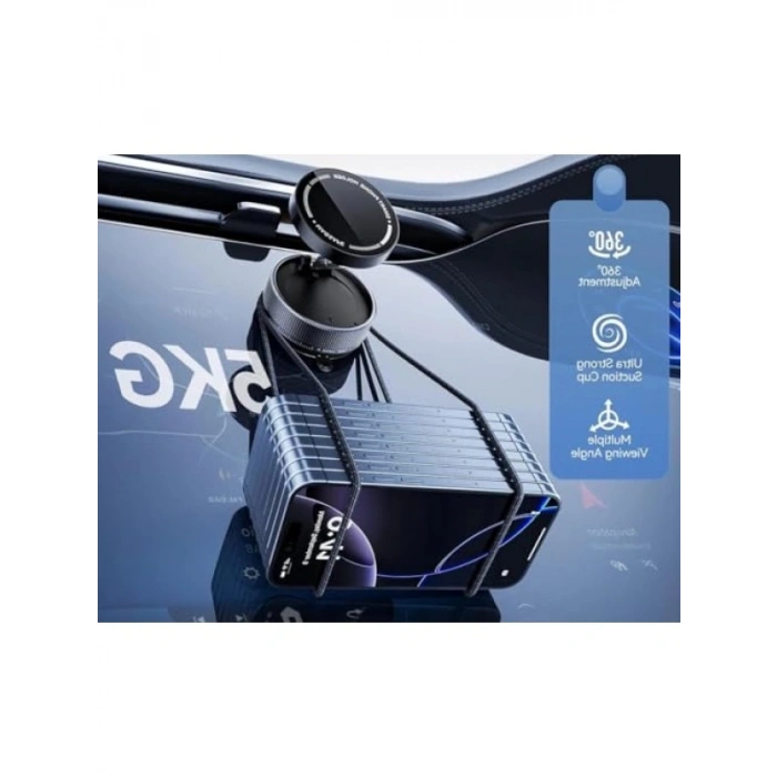 Katlanabilir 360 Derece Dönebilir Vakumlu Araç Tutucu Telefon Standı