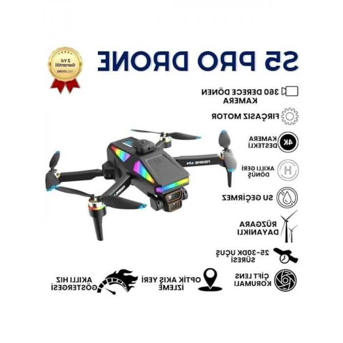 Katlanabilir Akıllı Drone, 4K HD Kameralı, Hızlı