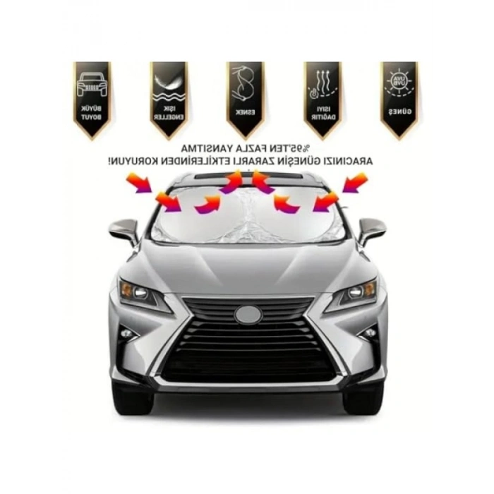 Katlanabilir Araç Ön Cam Güneşlik - 150x70 cm