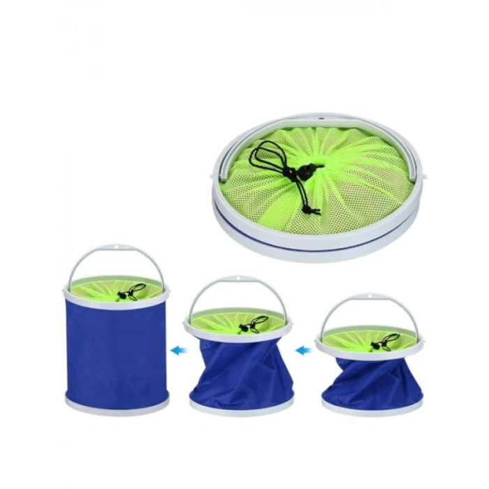 Katlanabilir Balık Tutma Kovası - 11 Litre Kapasite