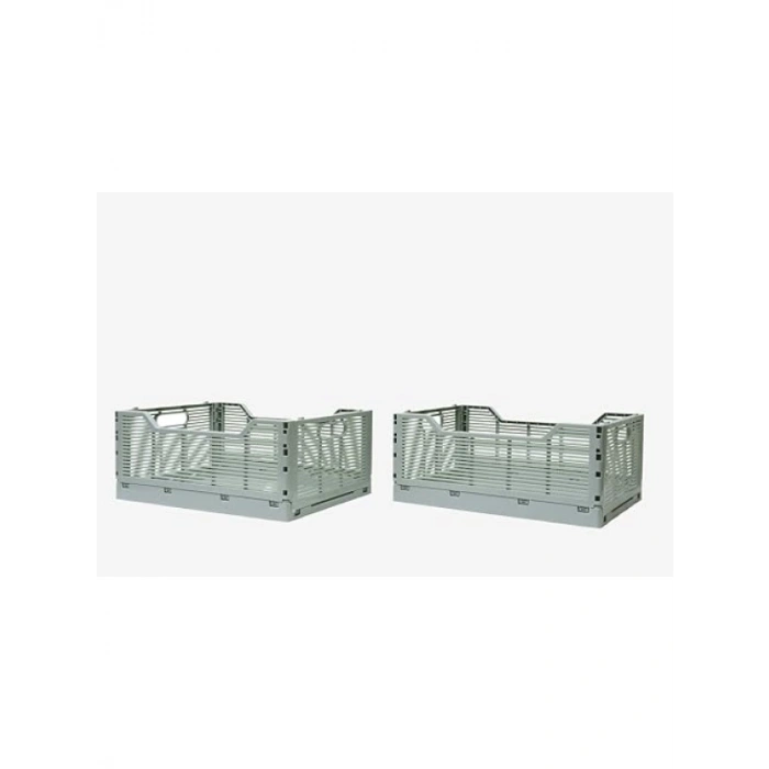 Katlanabilir Çok Amaçlı Taşıma Kutusu | Plastik | 2 Adet