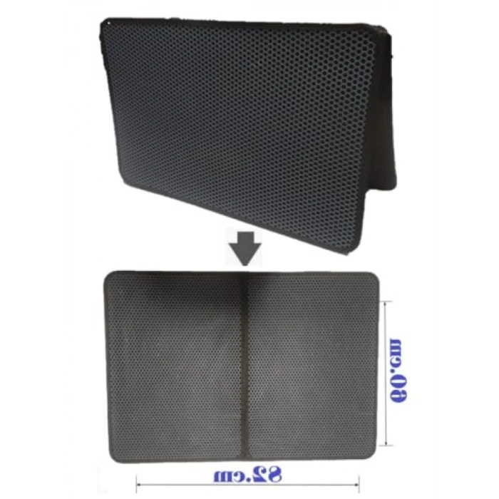 Katlanabilir Elekli Kedi Tuvalet Önü Paspası - 82x60 cm