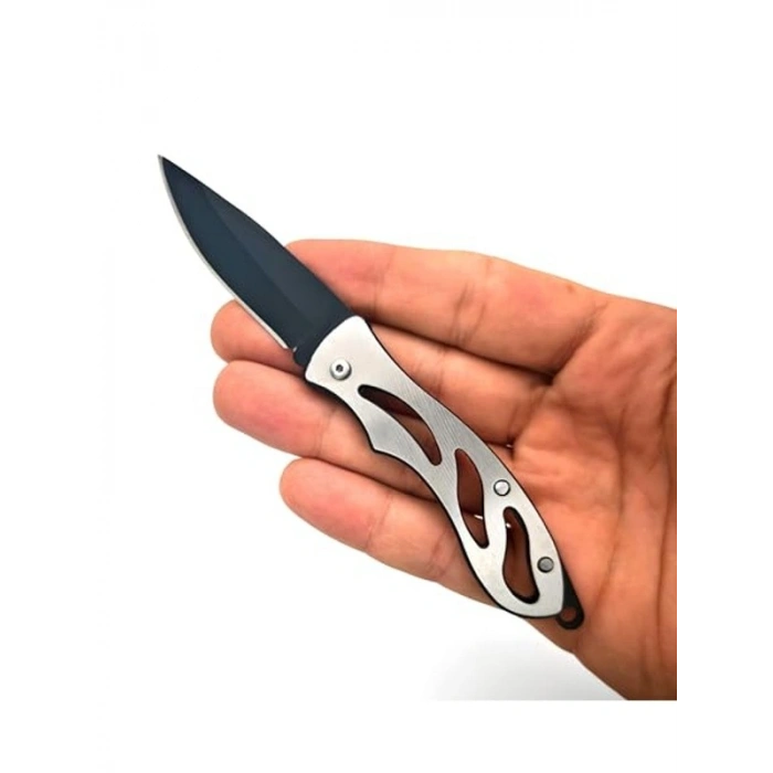 Katlanabilir Kamp Çakısı, Gümüş Renk ile Pratik Kullanım