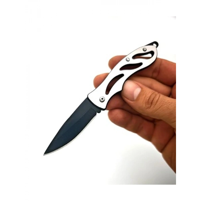 Katlanabilir Kamp Çakısı, Gümüş Renk ile Pratik Kullanım