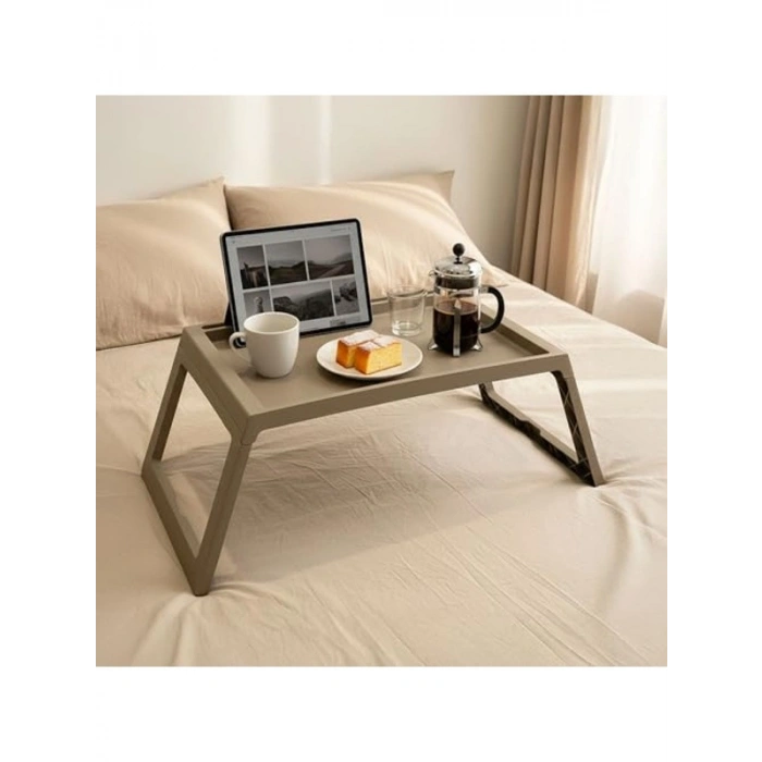 Katlanabilir Laptop ve Kahvaltı Masası, 56x36x26 cm