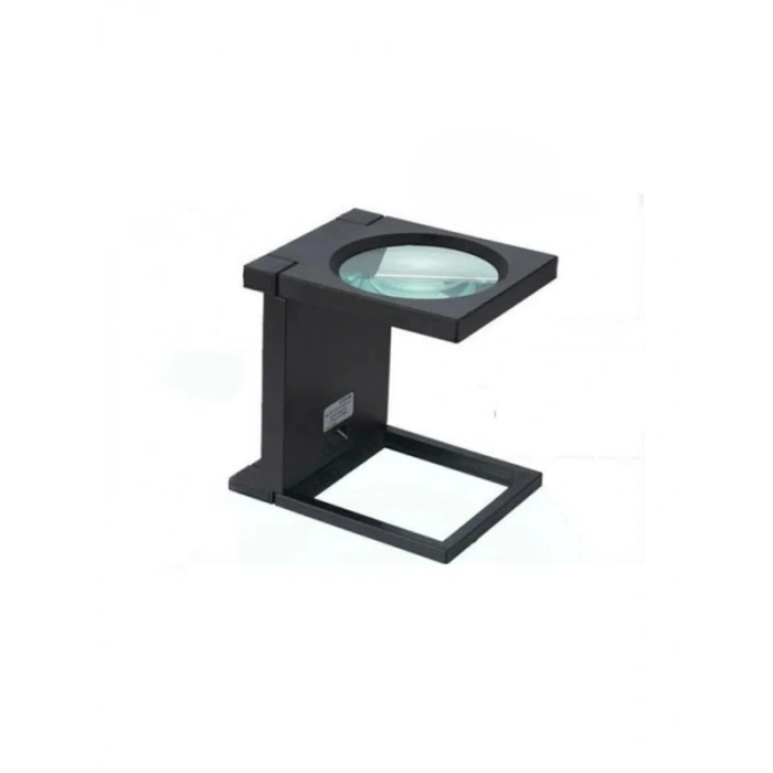 Katlanabilir Masa Üstü Büyüteç - 16 cm Lens, 3 LED Işık