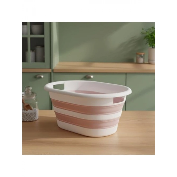 Katlanabilir Mega Boy Çamaşır Sepeti - 38 Lt Kapasite