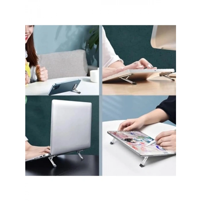 Katlanabilir Metal Telefon ve Dizüstü Bilgisayar Standı