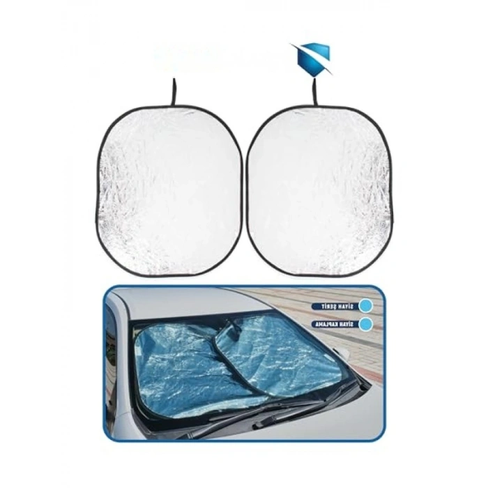 Katlanabilir Ön Cam Güneşliği - 73x80 cm, 2 Parça