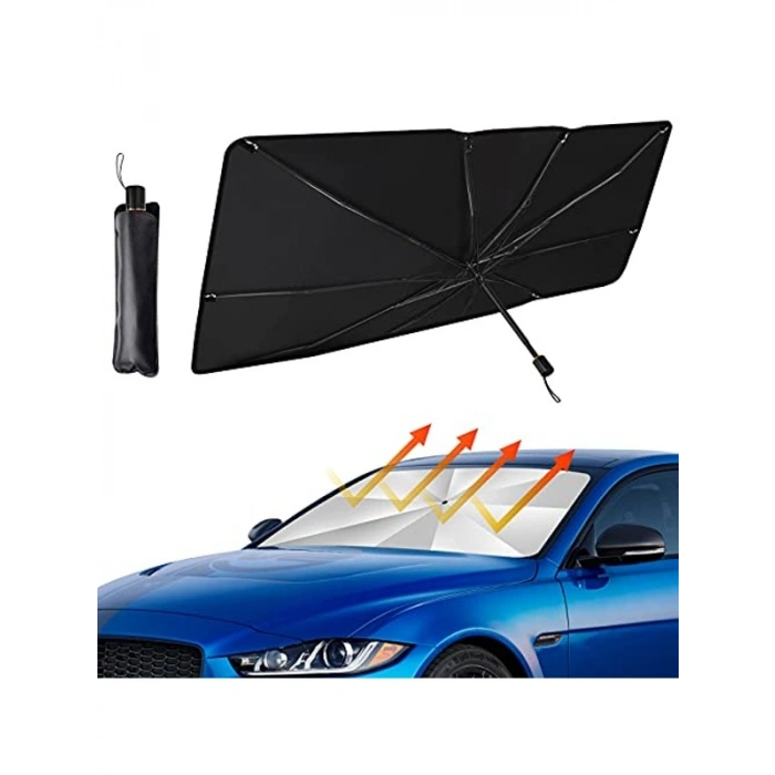 Katlanabilir Ön Cam Güneşliği, UV Işınlarından Koruyan Reflektör, 137 cm x 88 cm
