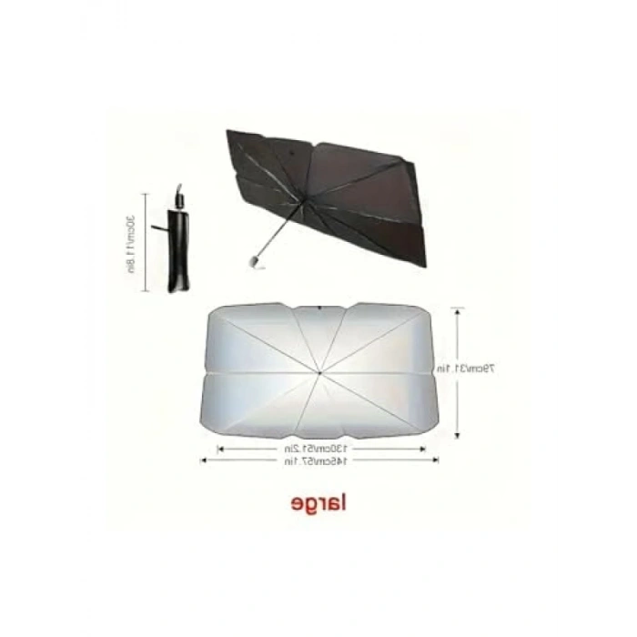Katlanabilir Oto Şemsiye - UV Koruma ve Sıcaklık Düşürme
