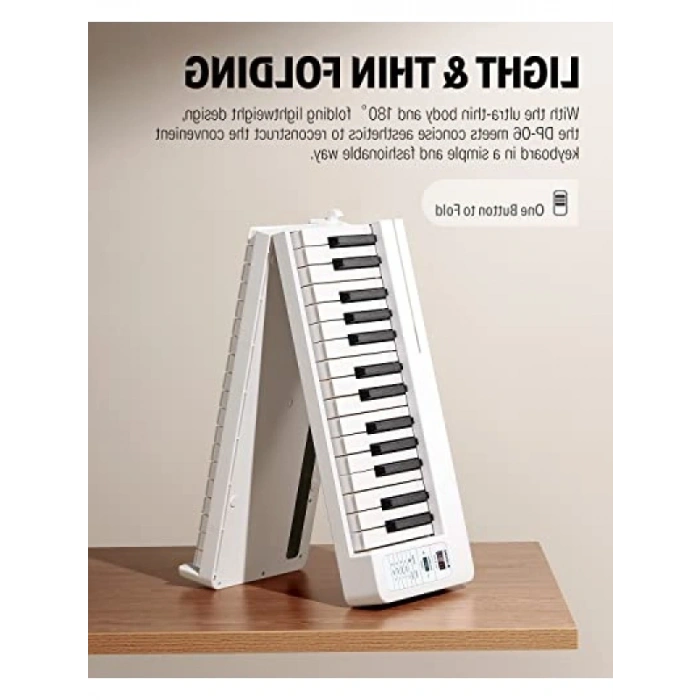 Katlanabilir Piyano - 61 Tuşlu ve Bluetooth Özellikli