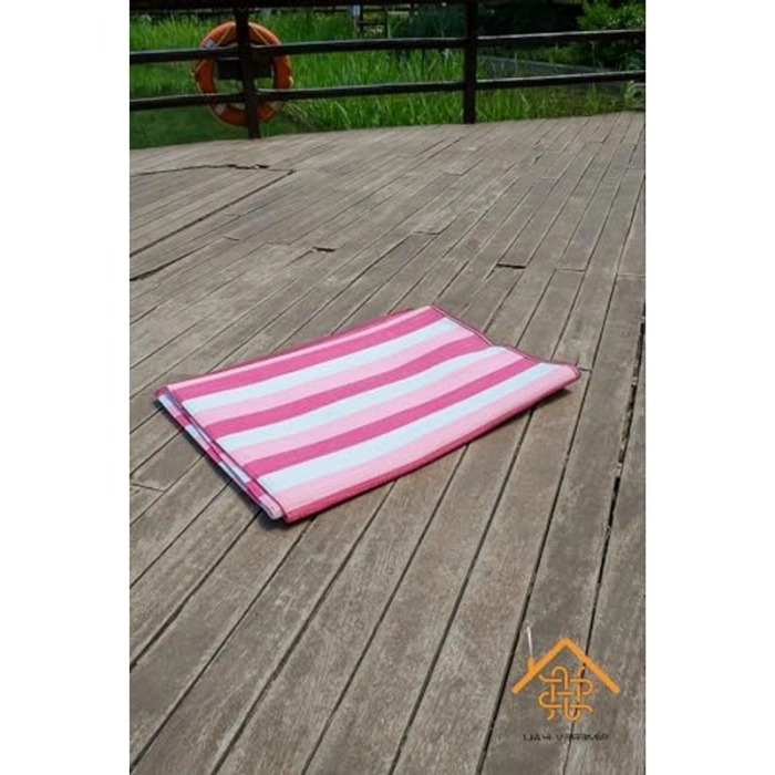 Katlanabilir Plaj Halısı, Hasır Mat ve 90 x 180 cm Boyut