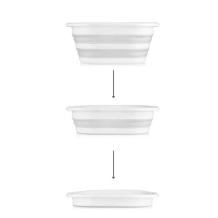 Katlanabilir Plastik Çamaşır Sepeti - 25 lt Kapasiteli