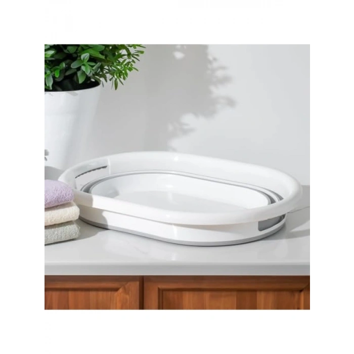 Katlanabilir Plastik Çamaşır Sepeti - 38 Litre Kapasite