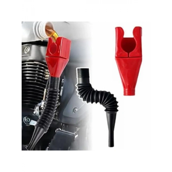 Katlanabilir Plastik Motor Yağ Hunisi, Esnek Hortum ile