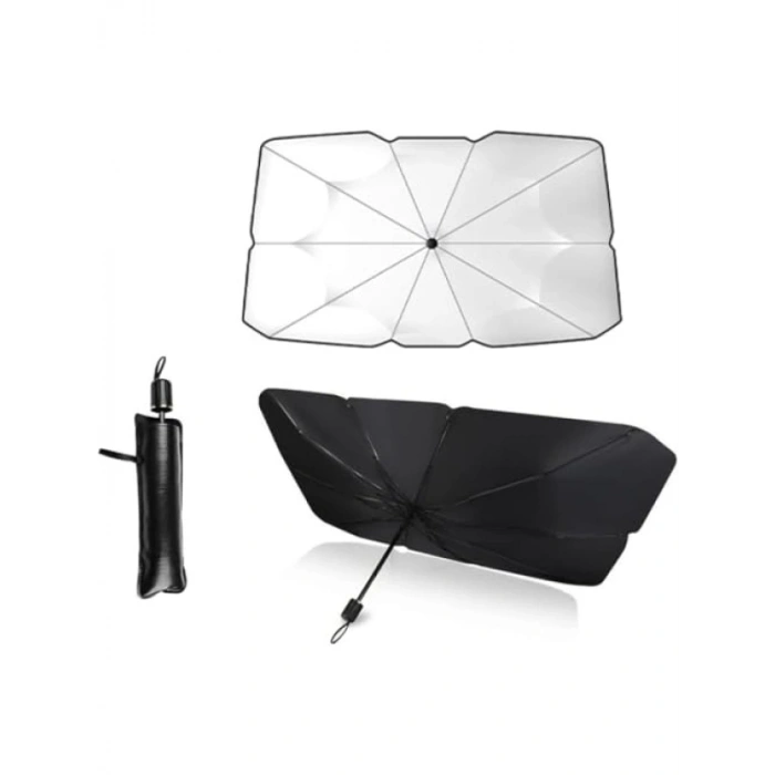 Katlanabilir Şemsiye Tasarımlı Araç Güneşliği ve Numaratör Seti