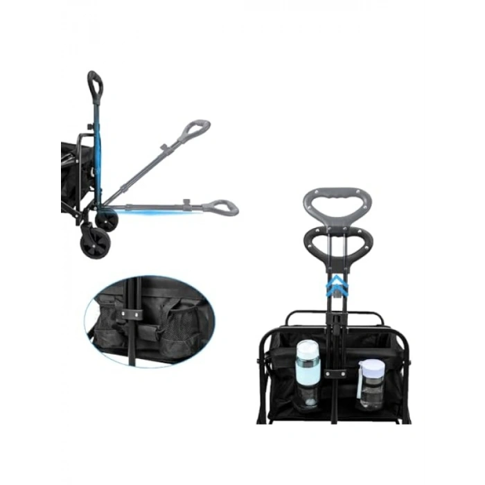 Katlanabilir Tekerlekli Taşıma Arabası - 50 kg Taşıma Kapasitesi
