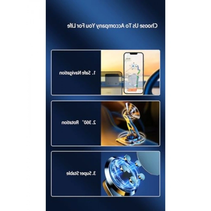 Katlanabilir Telefon Tutucu - 360 Derece Dönüş Özelliği