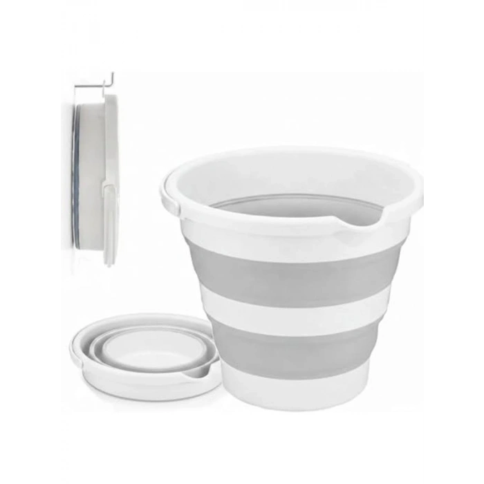 Katlanabilir Temizlik Kovası, 12 Litre Kapasite, Portatif