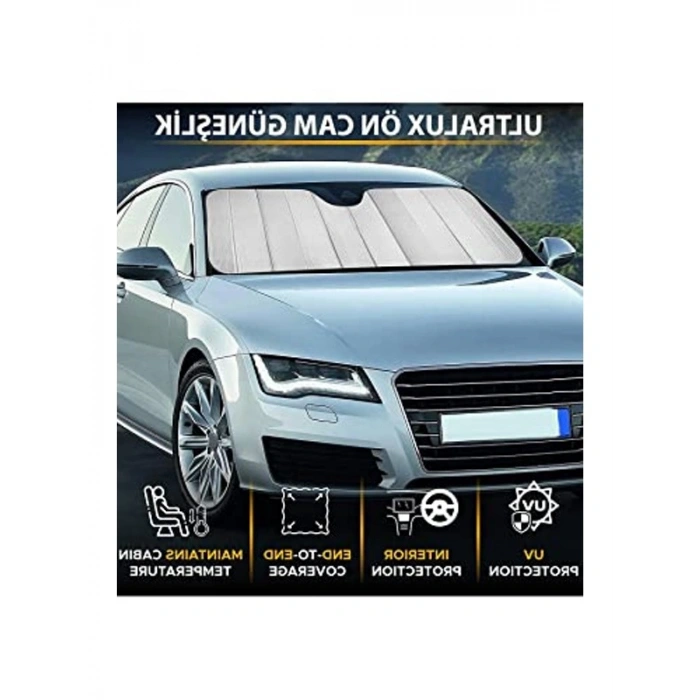 Katlanabilir Vantuslu Güneşlik, Araç Ön Camı için