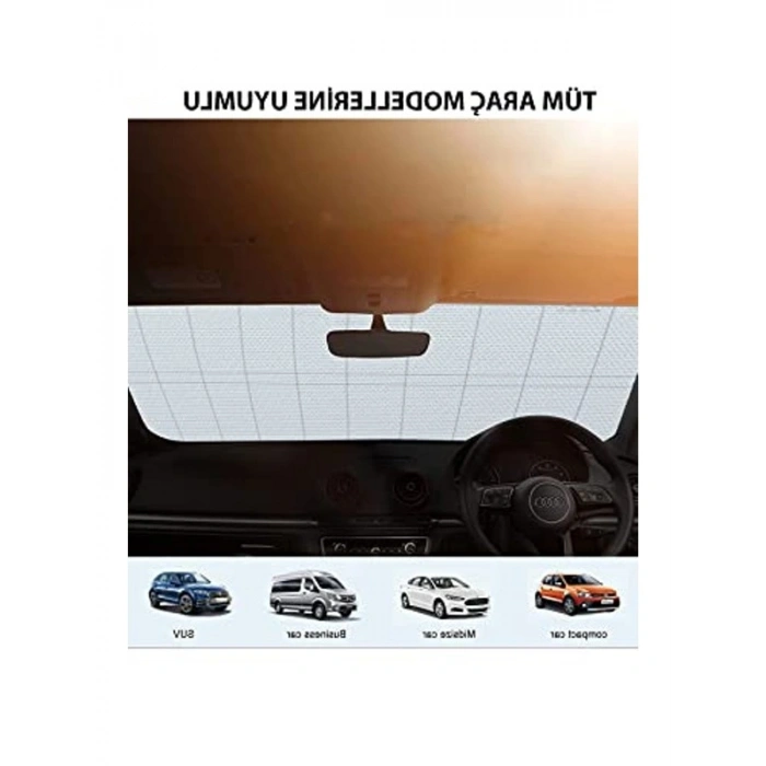 Katlanabilir Vantuslu Güneşlik, Araç Ön Camı için