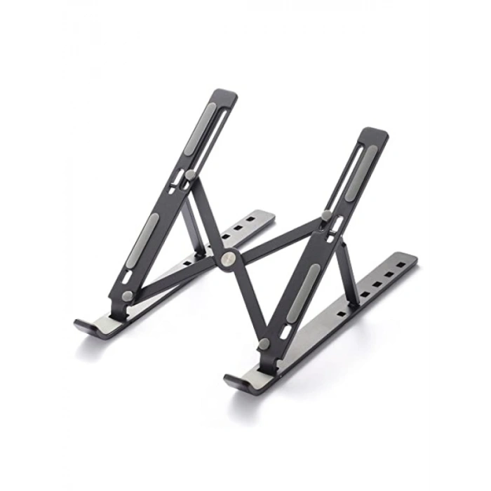 Katlanır Alüminyum Laptop Bilgisayar Standı - Siyah